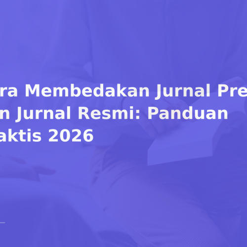Cara Membedakan Jurnal Predator dan Jurnal Resmi: Panduan Praktis 2026