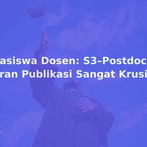 Beasiswa Dosen: S3–Postdoc, Peran Publikasi Sangat Krusial