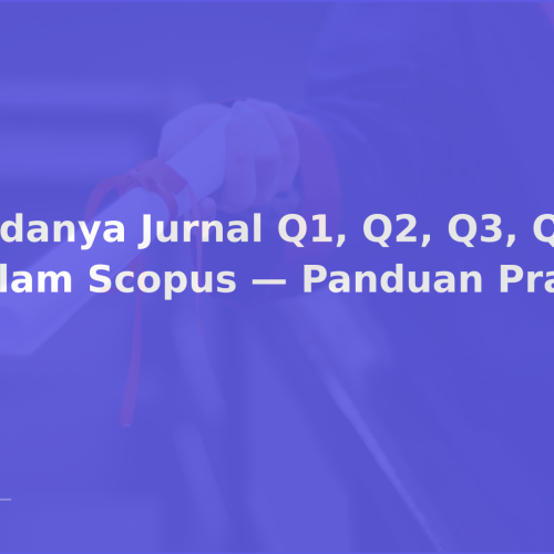 Bedanya Jurnal Q1, Q2, Q3, Q4 dalam Scopus — Panduan Praktis