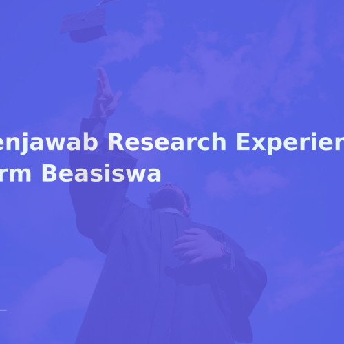 Menjawab Research Experience di Form Beasiswa