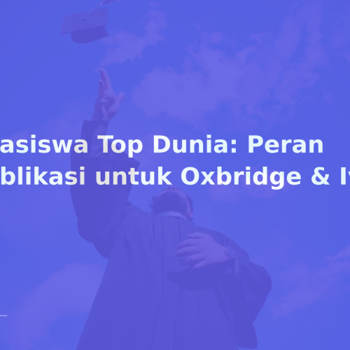 Beasiswa Top Dunia: Peran Publikasi untuk Oxbridge & Ivy