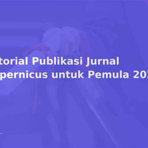 Tutorial Publikasi Jurnal Copernicus untuk Pemula 2026
